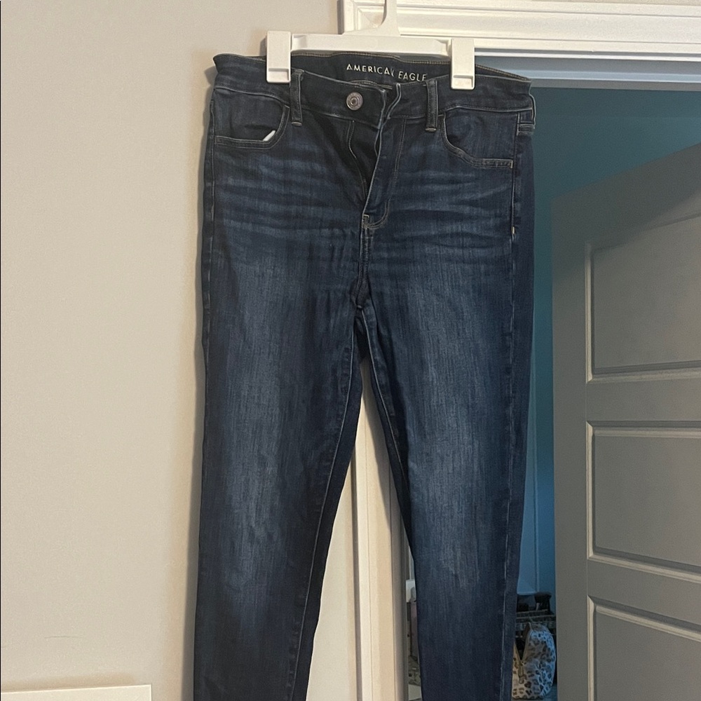 American Eagle Outfitters Women's Deep Indigo Skinny Jeans